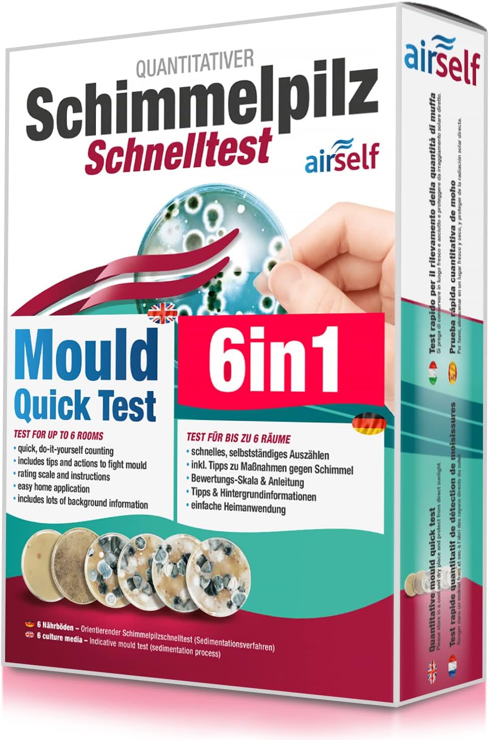 Schimmel Schnelltest für 6 Räume 